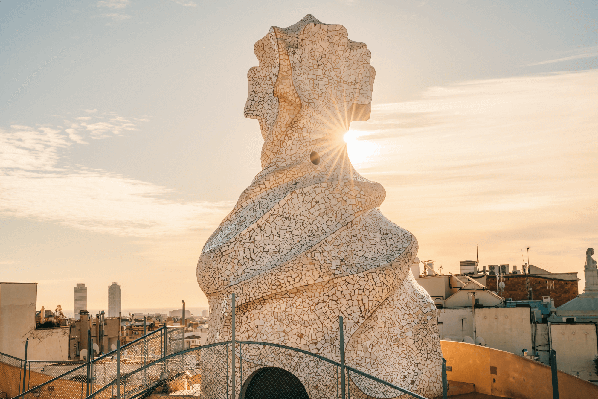 Besichtigung Pedrera Awakening Dachterrasse